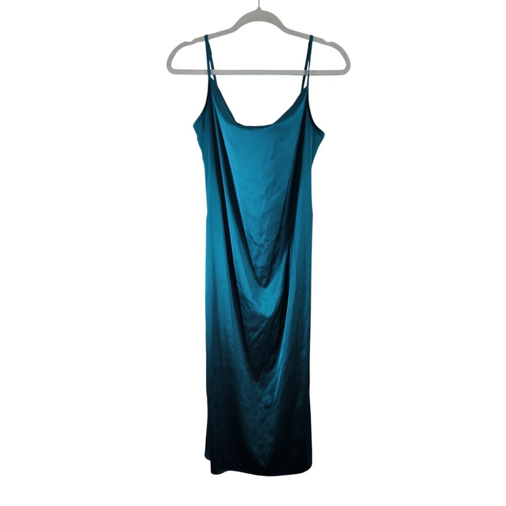 Teal Slip Dress, Size M